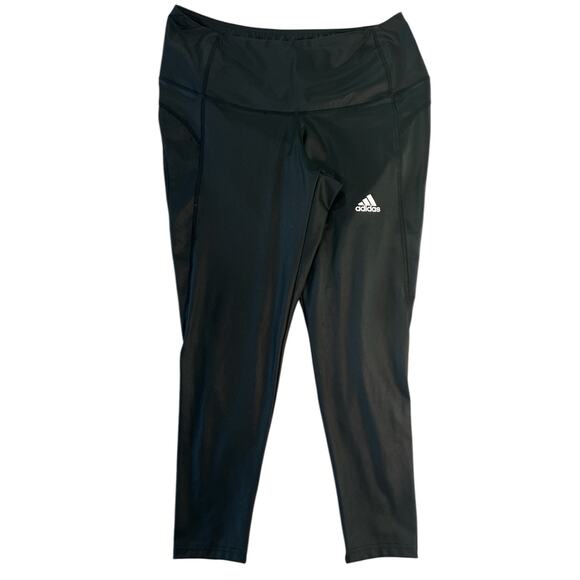 ADIDAS Women's‎ Black Leggings 2XL - Picture 3 of 6